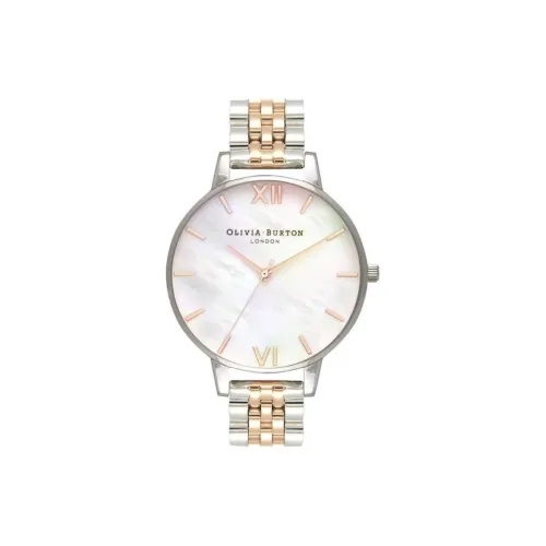 OLIVIA·BURTON Women's Watch Кварцевый механизм Стальной ремешок 38 мм Белый циферблат OB16MOP06