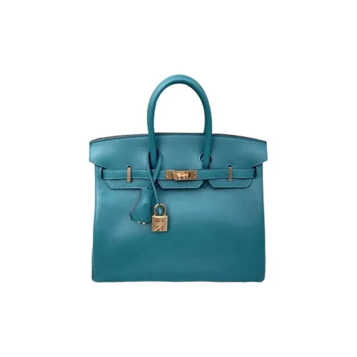 HERMES Birkin Jonathan Кожа Сумка Birkin Сумка Женская 7W BLEU Izmir Синий