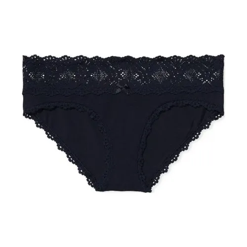 Victoria's Secret Розовый The LACIE Кружево Обхват талии Хлопок Hiphugger Panty Синий Нижнее белье Женские 1 шт Темно-синий