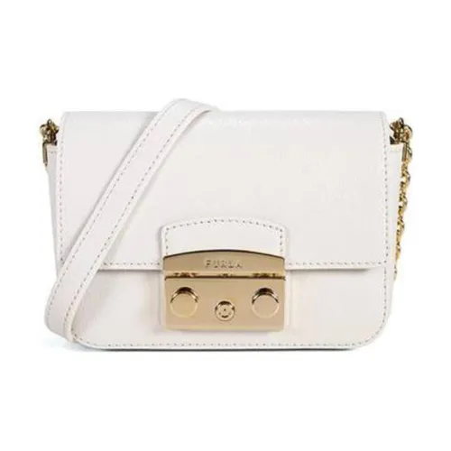 Furla Metropolis Collection Телячья кожа Маленькая квадратная сумка с носом свиньи сумка через плечо маленькая сумка через плечо женская белая