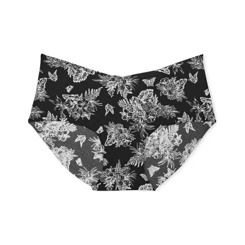 Victoria's Secret Розовый Нет ShowCottonHiphuggerPanty Черный Тропический Туалет Нижнее белье Женское 1 Пачка С принтом