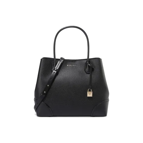 MICHAEL KORS Mercer кожаная сумка Locket сумка через плечо большая женская черная