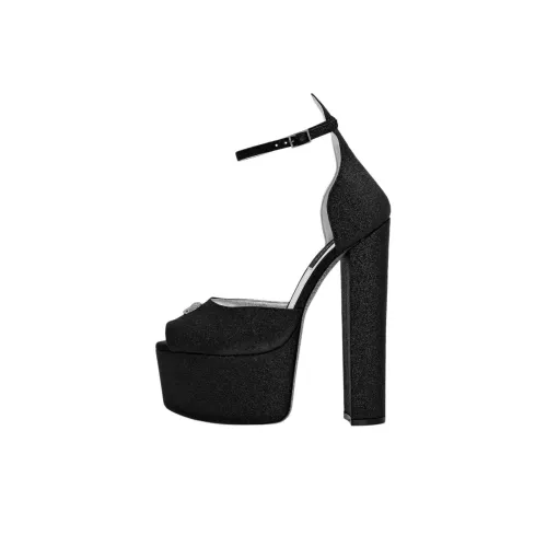 PHILIPP PLEIN One Ремешок Сандалии 12 см Женские Черные