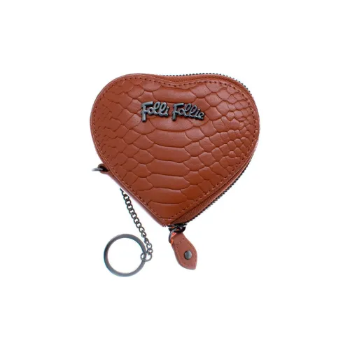 Folli Follie Кожа Сердце Формы Монета Кошелек Кошелек Женские Коричневый