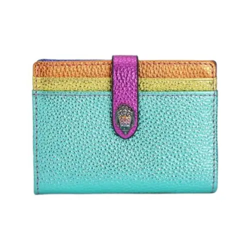 Kurt Geiger London Галька Текстура Коровья Кожа Держатель для Карт Женские Синий и Многоцветный