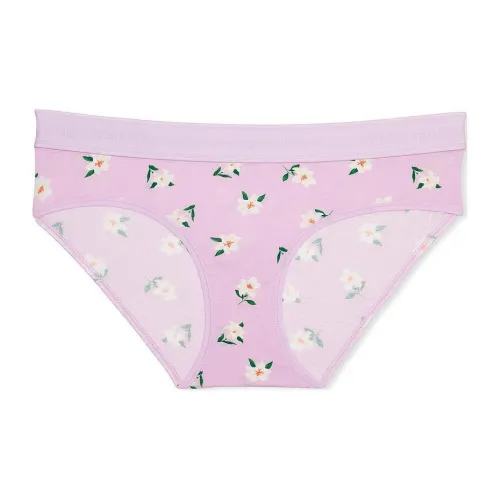 Victoria's Secret Логотип Хлопок Hiphugger Panty Фиолетовый Sugar Tossed Lilies Нижнее белье Женские 1 шт Фиолетовый Принт