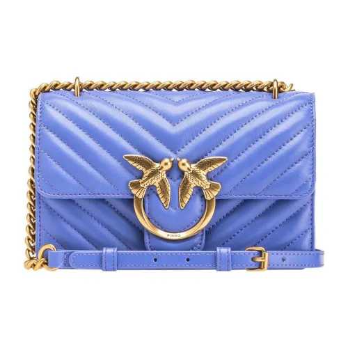 PINKO Овчина Swallow Сумка Сумка через плечо Мини Женская Синяя