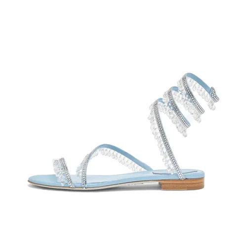 RENE CAOVILLA Chandelier One Ремешок Сандалии 1 см Женские Небесно-голубой