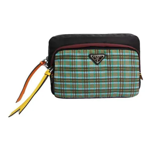 PRADA Nylon Clutch Standard Men's Green PRADA Нейлон Клатч Стандартный Мужской Зеленый