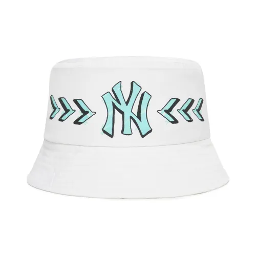 Бейсбольные кепки из хлопка с логотипом MLB унисекс белый