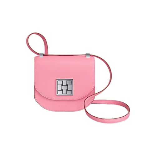 HERMES Mosaique Epsom Телячья кожа Сумка через плечо Женская 1Q Розовый Конфетти Розовый Молочный коктейль Розовый