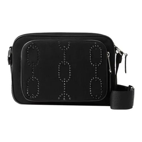 Burberry Коровья кожа с шерстью Сумка через плечо Стандартная Мужская Черная