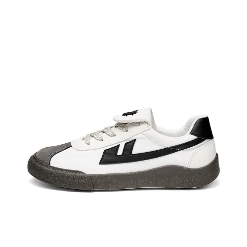 Warrior Heaven's Пава Маленький с откидной крышкой мягкая подошва повседневный унисекс белый темно-серый черный