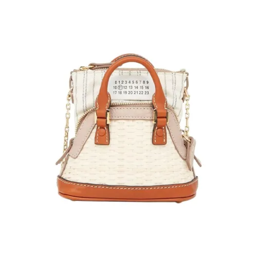 Maison Margiela 5AC Коровья кожа Портативная сумка через плечо сумка на плечо Женская Коричневый и Бежевый