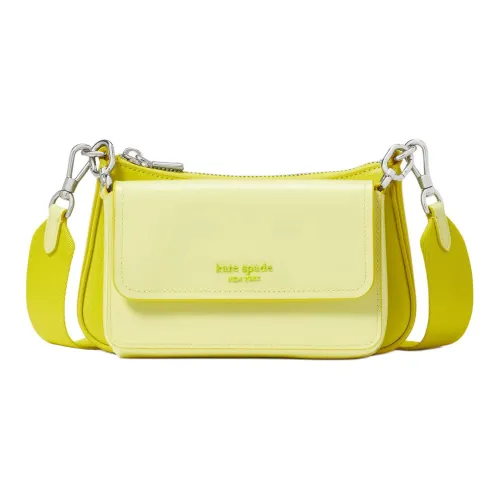 Kate Spade Двойной Layer Лакированная Кожа Сумка через плечо Женская Горчичный