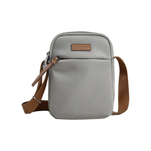 LEFF Переработаемая ткань парашюта Маленькая квадратная сумка холщовая сумка сумка через плечо стандартная женская серая