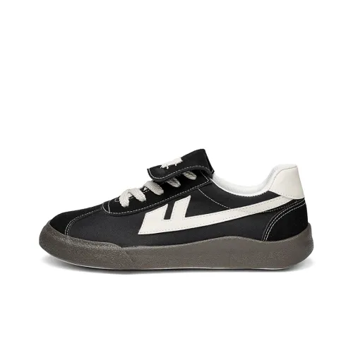 Warrior Heaven's Пава Маленький с откидной крышкой мягкая подошва повседневный унисекс черный бежевый