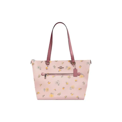 COACH Gallery Кожа Тоут Сумка Сумка для покупок Сумка Сумка через плечо Женская Розовая