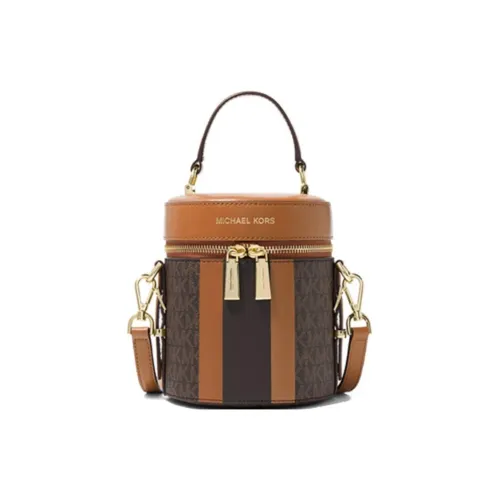 MICHAEL KORS Bedford Кожа Сумка через плечо Сумка Средний Женская Коричневая Монограмма