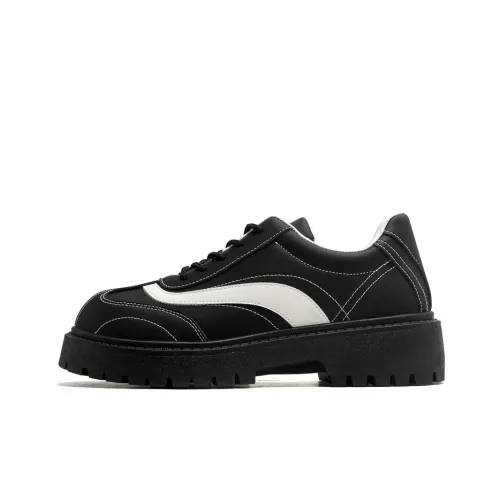 Medd Повседневные кожаные туфли Low Top Черные Мужские