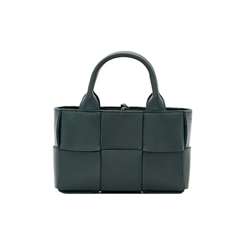 Bottega Veneta Arco Овечья кожа Тоут Сумка Сумка для покупок Сумка через плечо Сумка Экстра мини Женская Зеленая