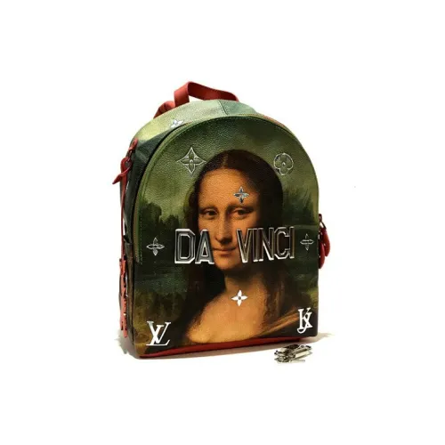 LOUIS VUITTON Холст Рюкзак Женские Зеленый Многоцветный