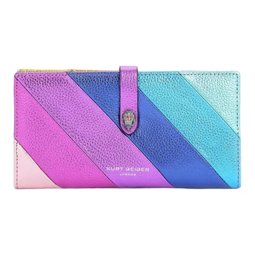 Kurt Geiger London Галька Текстура Коровья Кожа Кошелек Женские Радужный Многоцветный