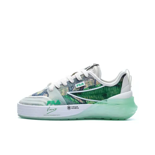 Музей Ван Гога x FILA MIXA Ван Гог Низкие Кроссовки для скейтбординга Женские Белые Зеленые