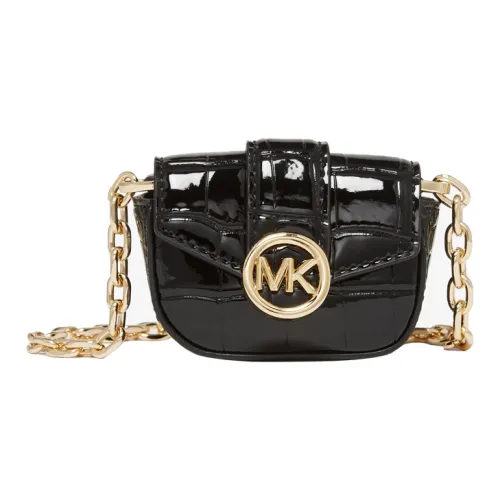 MICHAEL KORS CARMEN Чехол для наушников из искусственной кожи сумка через плечо размер маленький женский черный