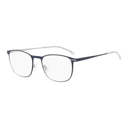 HUGO BOSS Металл Овал Оправы для очков Мужской Синий