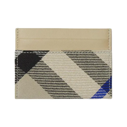 Burberry Гладкая кожа с хлопковой смесью ткань держатель для карт женский цвет моховый зеленый