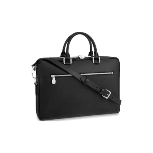 LOUIS VUITTON Кожа Доска для ноутбука Сумка для ноутбука Сумка через плечо Стандартная Мужская Черная