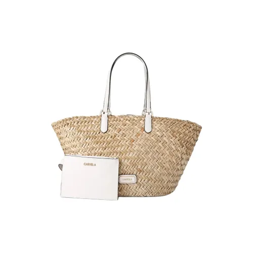 Kurt Geiger London Basket Плетеная Сумка Женская Натуральная Белая