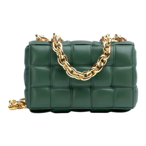 Bottega Veneta Chain Cassette Sheepskin Pillow Bag Handheld Crossbody Bag Regular Women's