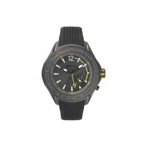 NAUTICA Наручные часы Кварцевый механизм Силиконовый ремешок 50 мм Черный циферблат Мужские часы NAPBRW003