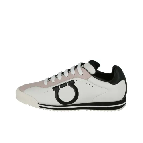 Ferragamo Низкий топ Повседневная обувь Мужская Белый Розовый