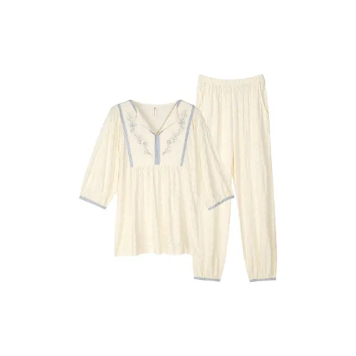 Song Qianya Пижамный комплект женский абрикосовый