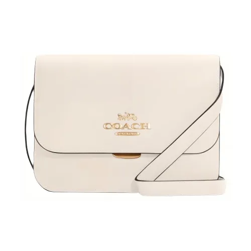 COACH Кожа Сумка через плечо Средняя Женская Мел Белый