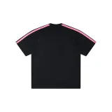 [Вышитый] Черный с розовой вышивкой