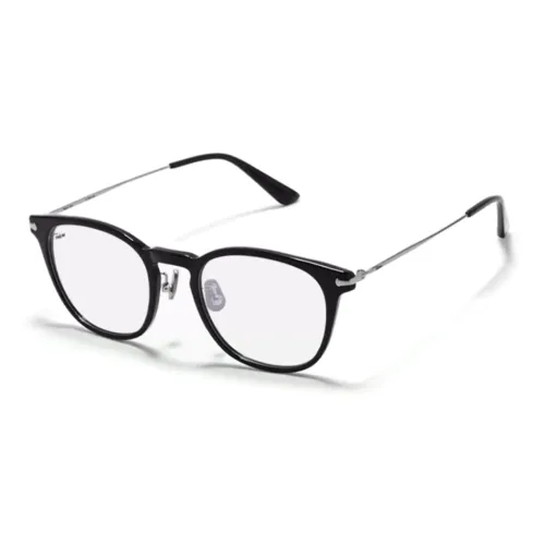 Fakeme Пластиковая оправа Круглые Оправы для очков Унисекс Черный