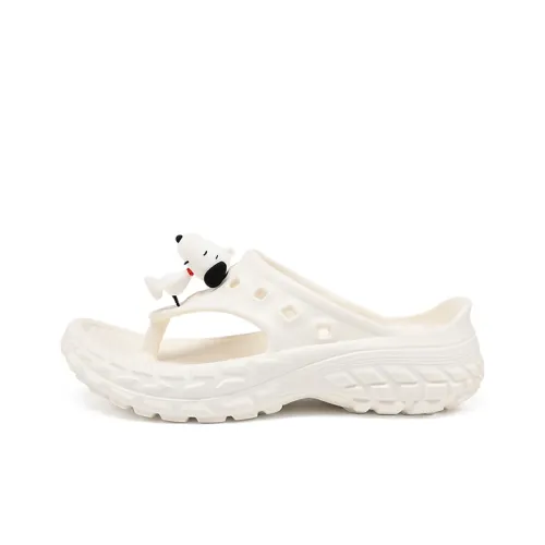 Снупи Шлепанцы Белые Унисекс