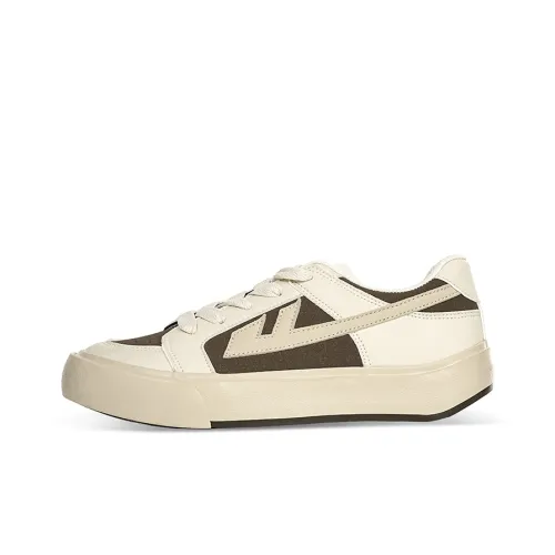 Warrior Heaven's Пава Кокосовый Зеленый Латте Скейтборд Кроссовки Унисекс Белый Кофе