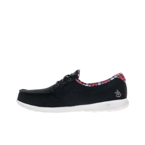 Skechers GO WALK Lite Low Топ Повседневные Беговые Кроссовки Женские Черные