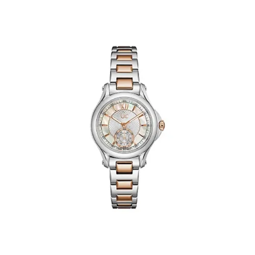 GUESS Women's Watch Кварцевый механизм Стальной ремешок 34 мм Белый циферблат