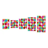 24 сегмента + 36 сегментов + 48 сегментов + 60 сегментов + 72 сегмента Волшебный Рулет [5 штук комплект] Радужный XMM-9001+02+03+04+05