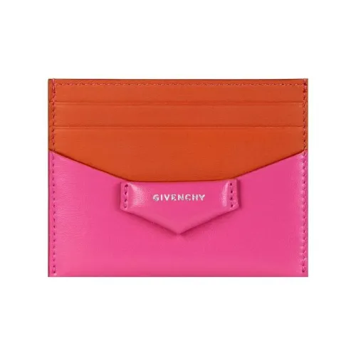 Givenchy Antigona Телячья кожа Держатель для карт Женский Неоновый розовый
