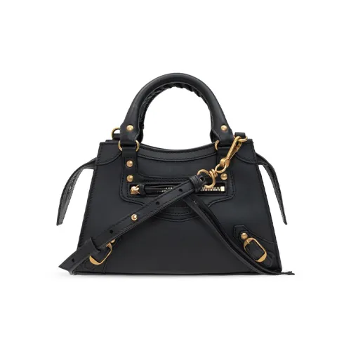 Balenciaga Телячья кожа Одно плечо Клатч Мини Женский Черный