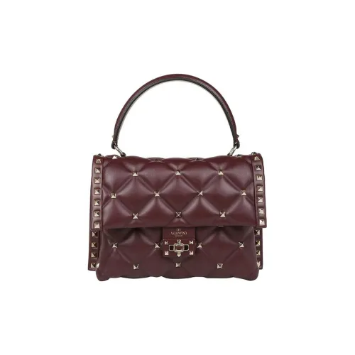 Valentino Телячья кожа Сумка через плечо Сумка Обычная Женская Темно-красная