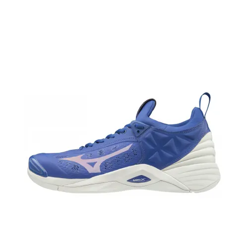 Mizuno Momentum Slip-Resistant Abrasion-Resistant Breathable Low-Top Training Shoes Unisex Blue Мицубо Моментант Слип-Резистент Абразион-Резистент Дышащие Низкие Кроссовки для Тренировок Унисекс Синий
