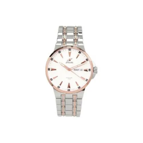 ENICAR Quartz Collection Кварцевый механизм Мужские часы Циферблат 40,5 мм Белый Стальной корпус часов Стальной ремешок 955 30 283G